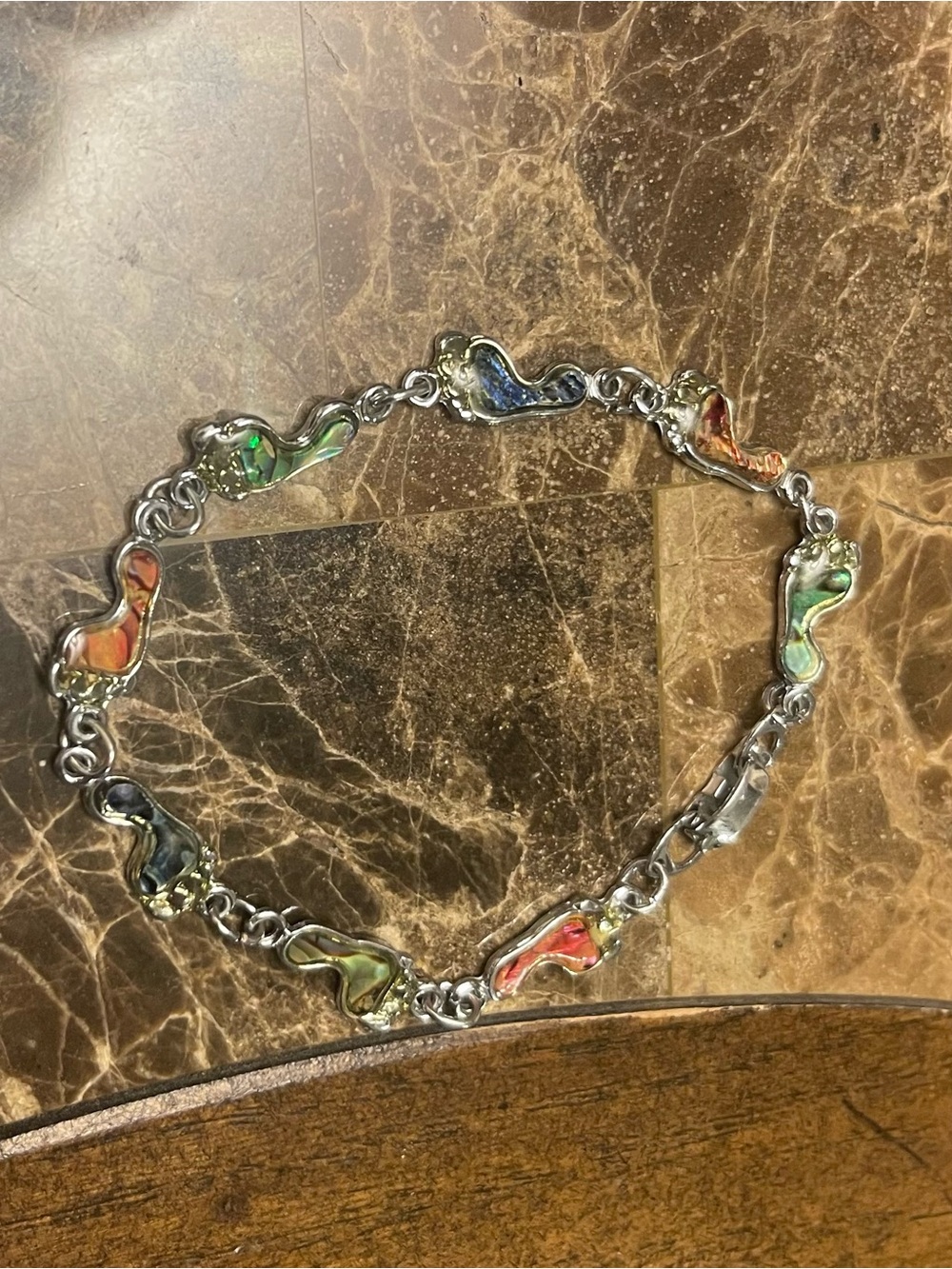 Bracelet with Footprint Links